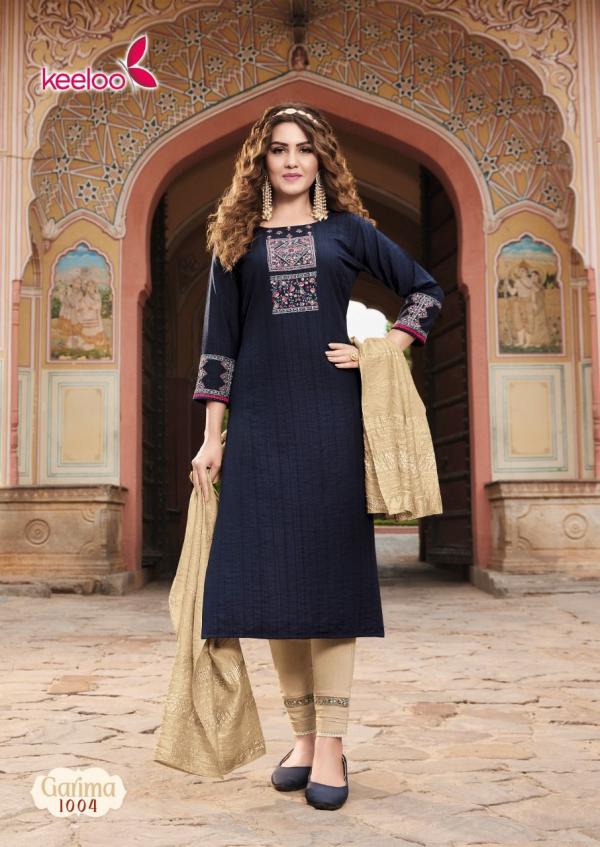  Keeloo Garima Cotton Slub Viscose Designer Readymade  Collection 